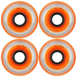 Labeda Millenium Inline Skate Wheels (Orange, 72mm)