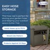 Suncast Farmington Weatherproof Smart-Tube Garden Hose Storage Container, Outdoor Hideaway