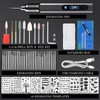 Cykelith Engraving Pen Kit Rechargeable Cordless Engraver Pen with 39