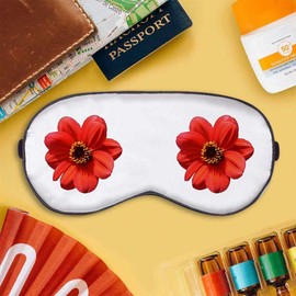 'Red Flower' Sleep/Travel Eye Mask (EY00008075)