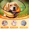 Aschpas® 2 IN 1 Dog Donut Collar with Cone, Inflatable