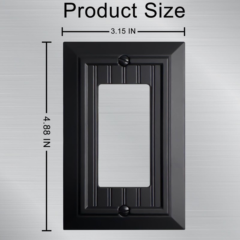 Beadboard Outlet Covers Wall Plates, Bamboo Fiber Light Switch Covers,