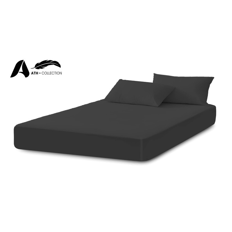 A ATH COLLECTION 300 Thread Count Egyptian Cotton Fitted Sheet