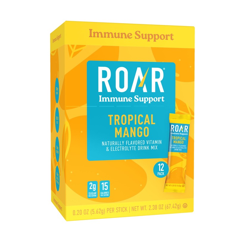 Roar Immune Support Powder - Hydration Packets with Zinc and