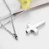 Cremation Cross Necklace for Ashes Stainless Steel Cross Urn Pendant