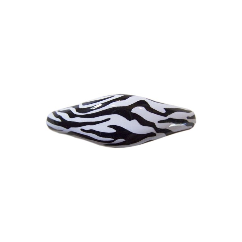 Set of 2 Zebra Animal Print Ceramic Cabinet Drawer Pull