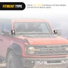 Nilight 2PCS Lower Windshield Hinge Mounting Brackets A-Pillar Brackets for