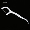 500pcs Disposable Dental Floss Stick Teeth Stain Removal Floss Oral