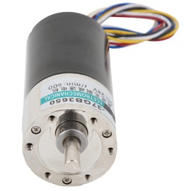 24V XD-37GB3650 DC Brushless Motor, Speed Reduction Mini Motor, CW/CCW Brushless Motor for Micro Machinery, Various CNC Machine Tools(600rpm/min)