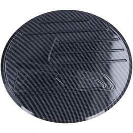 Aramox Fuel Tank Cover Trim Gas Lid Fuel Filler Door Gas Tank Trim Cover Carbon Fiber Style Decoration for Mazda CX-30 2020-2021