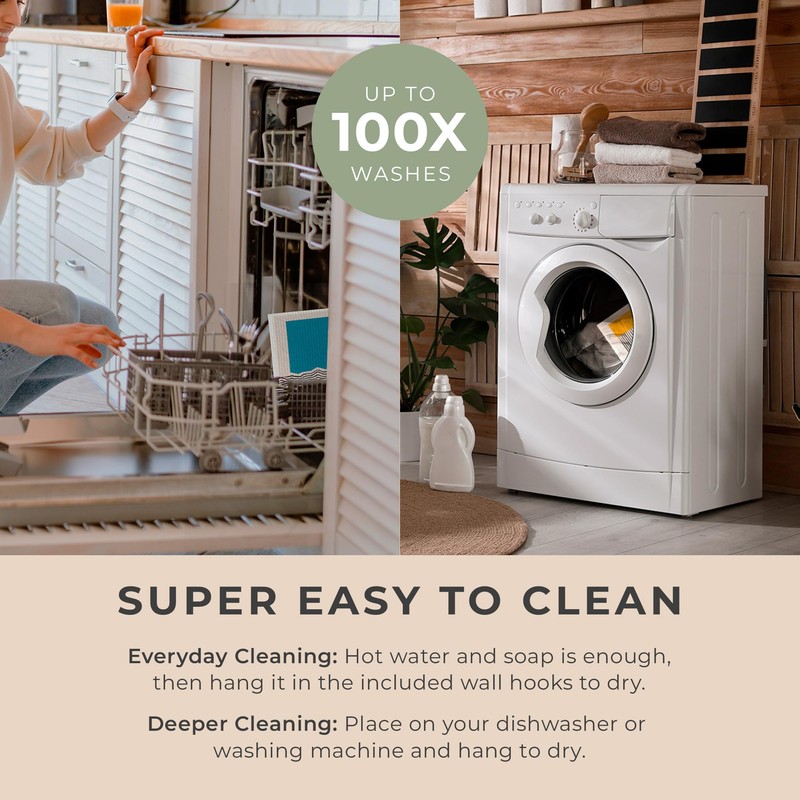 MAISONOVO Reusable Paper Towels Washable | Abstract Docle(A) Pack of