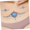 KOMBIUDA 4pcs Unique Pattern Temporary Tattoo Stickers for Women Realistic