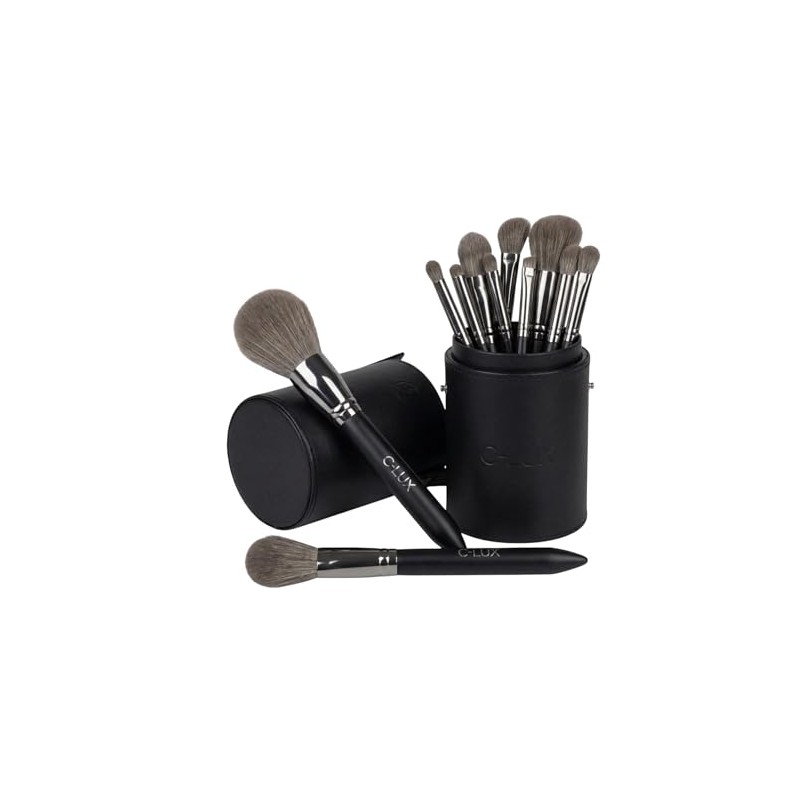 C-LUX Set De 24 Brochas De Maquillaje Bear Collection: Elegante