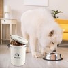 Geyecete dog treat jar dog treat container with spoon stainless