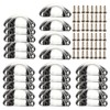 Shell Door Handles, 24 Pieces Retro Metal Kitchen Drawer Cabinet