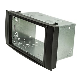 tomzz Audio 2457-039 Double DIN Radio Fascia Set Compatible with VW Touareg 7L VW Multivan T5 Black with Installation Kit