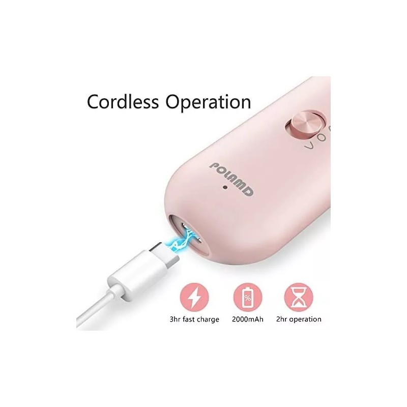 Polamd Kit Manicura Y Pedicura Eléctrico, Lima De Uñas Eléctrica,