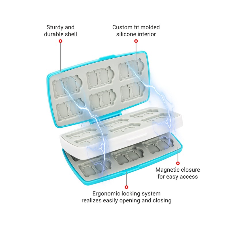 PROfezzion Memory Card Case 36 Slots SD Card Storage Case