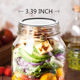 SLifeJars Canning Lids Wide Mouth 150Pcs Mason Jar Lids for Canning Split-Type Lid Leak Proof and Secure Canning Flats Lid with Silicone Seals Fit & Airtight for Wide Mouth Mason Jars (Silver/86MM)