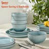Sweese Porcelain Dinnerware Sets Service for 6,18 pcs Handcrafted Glaze