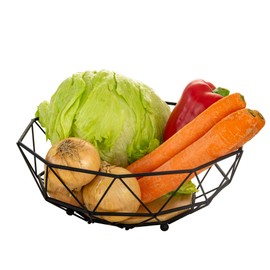 Rubberneck Modern Metal Fruit Bowls for Decorative Fruit Storage