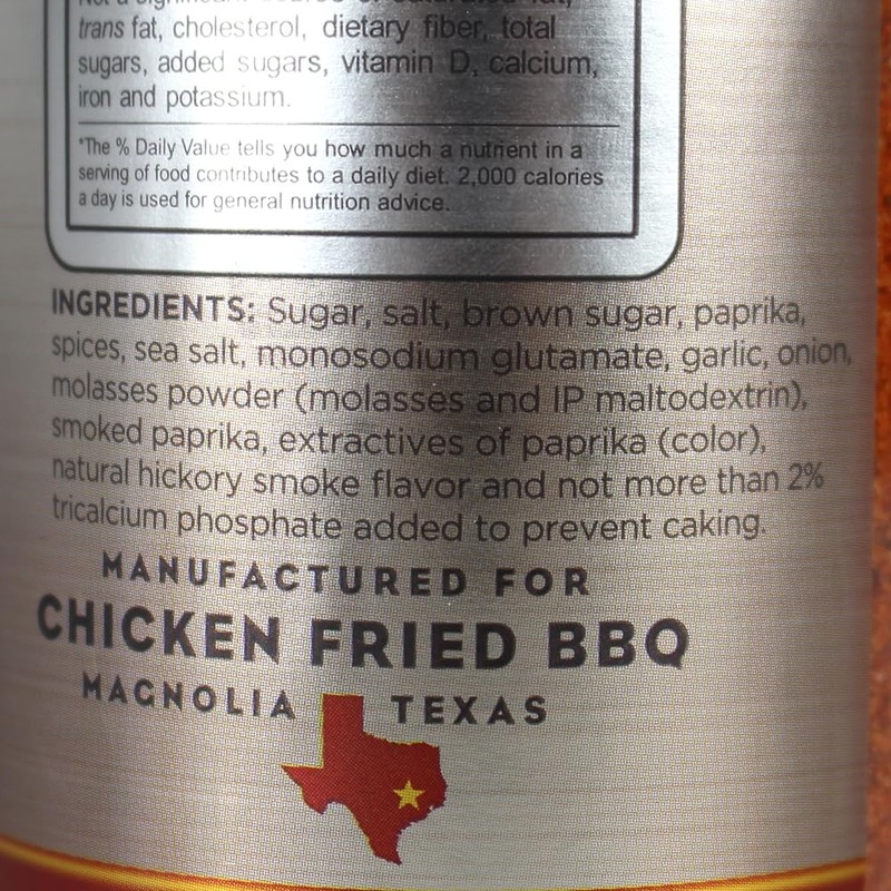 Chicken Fried BBQ Texas Sweet Grind Competition BBQ Rub 11.4
