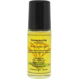 Eclectic Lady Honeysuckle Perfume Oil, 1.0 Oz Portable Roll-On Fragrance with Long-Lasting Scent, Delightful Essential Oils and Jojoba Oil For Daily Use