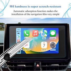 SKTU 2023 2024 2025 Toyota Corolla Screen Protector for 2023 2024 2025 Toyota Corolla/Corolla Hatchback/GR Corolla/Corolla Hybrid/Corolla Cross 8 Inch Navigation Toyota Corolla 2025 2024 2023 Accessories [Tempered Glass, 9H Hardness, HD Clear]