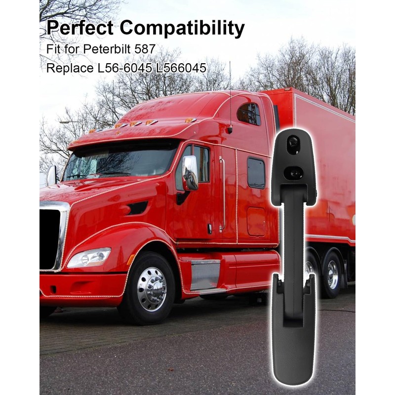 2 Pcs Hood Latch with Base Fit for Peterbilt 587