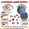 18PCS Cute Apple Self-Adhesive Embroidery Patch for Clothing Sewing Craft