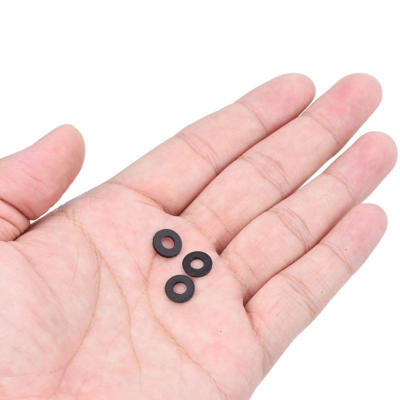 PATIKIL M4 Nylon Flat Washers 100-Pack 4mm Inner Diameter 9mm