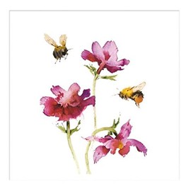 Millbank Artistic Blank Card (WDM-462917) - Bees & Anemones by Kate Osborne - Suitable for Birthdays & Other Occasions