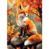 RICUVED Fox Diamond Art Kits for Adults, Autumn Diamond Painting
