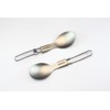 RISON-Titanium Folding Spoon Ultra Light and Premium Quality 2PCS Camping