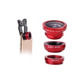 BIUDECO Macro Wide Angle Fish Eye Smartphone Lens Set for Universal Clip-on Camera Lenses Kit