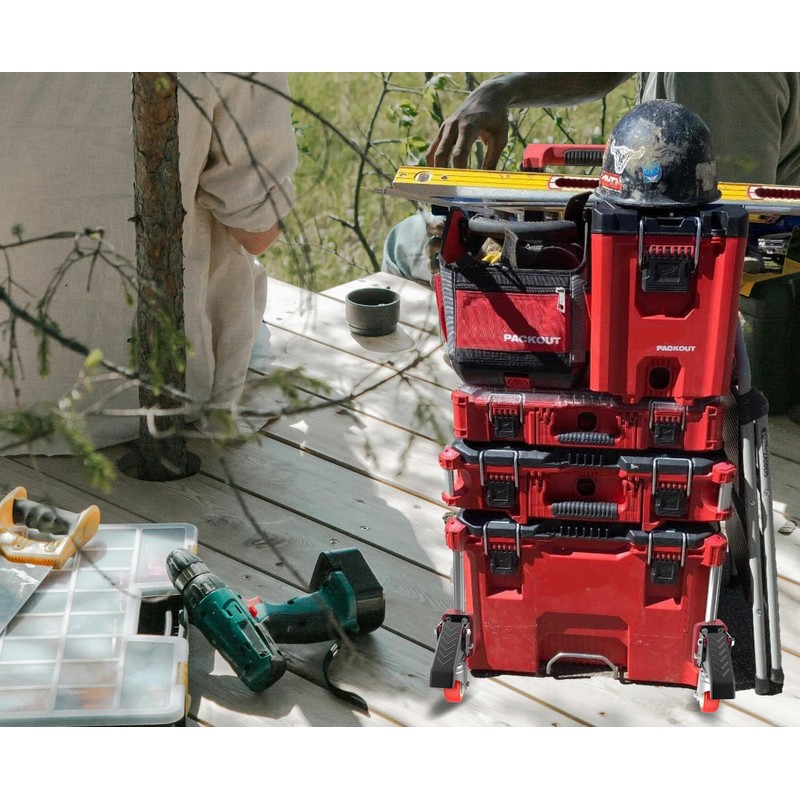 VIWOOP Front Wheels Upgrade Kit for Milwaukee Packout System -
