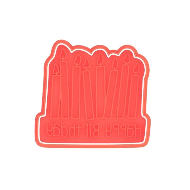 Happy Birthday Candles Cookie Cutter & Stamp