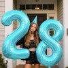 40 Inch Number 8 Balloon Jumbo Dark Blue Digit Foil
