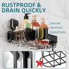 TAILI Shower Caddy Suction Cup 2 Pack,Stainless Steel Rustproof Shower
