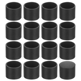 sourcing map 38Pcs Chair Leg Caps, Fit OD 16mm (5/8 Inch) Non-Marking PVC Chair Leg Tips Non-Slip Chair Leg Floor Protectors Round Table Covers End Caps for Furniture, Black