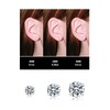 Kstudent 3 Pairs Titanium Earrings Studs, Hypoallergenic Stud Earrings for