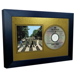 12x8 A4 CD Compact Disc Photo Sleeve Display Frame Case With Mount Matt For Photograph Picture Artwork In Metallic Gold - Silver - Black - Cream Music Gift (Metallic Gold Mount With Black Frame)