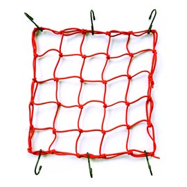 ONIPAX 15"x 15" High Elastic Bungee Cargo Net with 6 Hooks for Bicycle Motorcycle