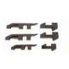 Auto 4PCS Grill Door Rear Gloss Black AT4 OVERLAY Emblems