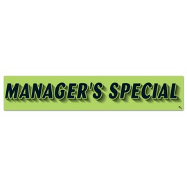 Vinyl Highlights Windshield Slogans Window Stickers (Black Text On Fluorescent Green) (14-1/2" x 2-3/4") (12 per Pack) (Manager's Special)