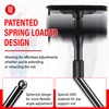 10FT Dust Barrier Poles Kit,Spring Retractable Zipper Wall Poles for
