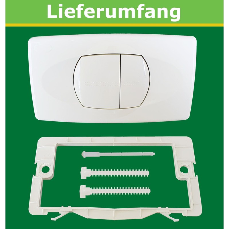 LIV Push Plate for Isosan/Verosan Flush-Mounted Cistern with 2 Quantities