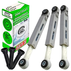 Set of 3 Shock Absorbers Washing Machine with Pins 90N Diameter 8 mm/13.2 mm with Original Code 00673541 00660865 742719 00742719 for Bosch for Siemens for Balay ONIX TECH