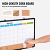 VEVOR 24"x 18" Monthly Calendar Whiteboard & Cork Board Combo
