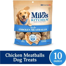 Milo'S Kitchen Chicken Meatballs Dog Treats, 10 Ounce